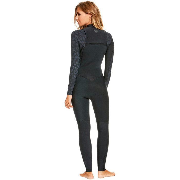 2024 Roxy Frauen Swell Series 5/4/3mm Brustreiverschluss Neoprenanzug ERJW103128 - Black